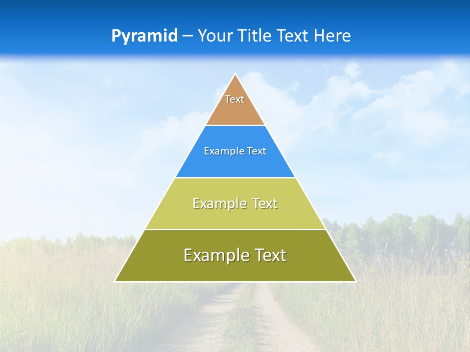Rural Row Sunrise PowerPoint Template
