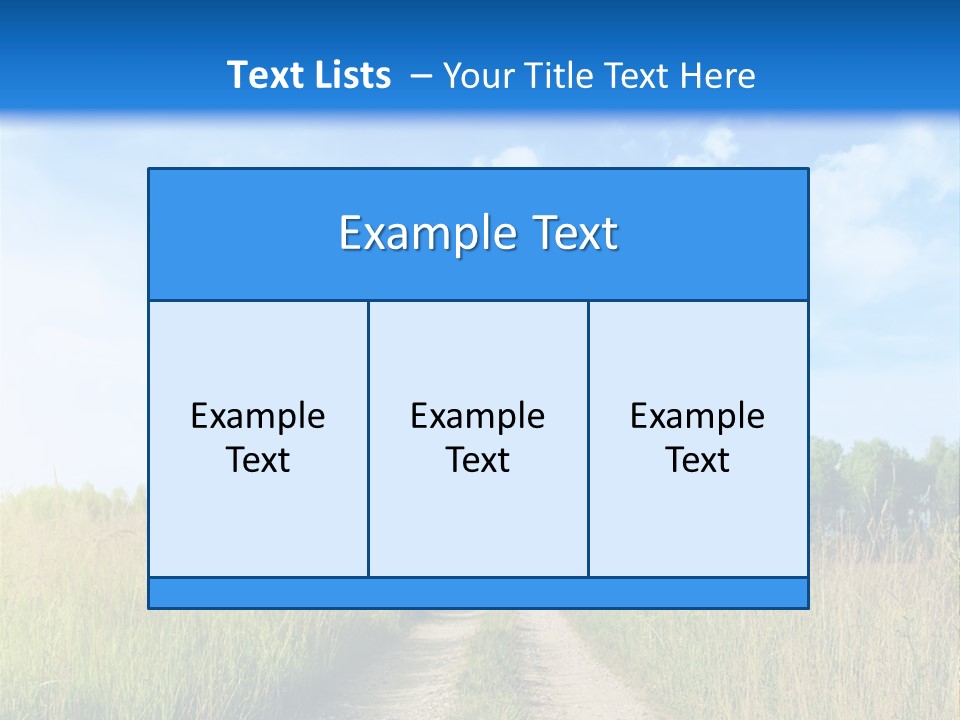 Rural Row Sunrise PowerPoint Template