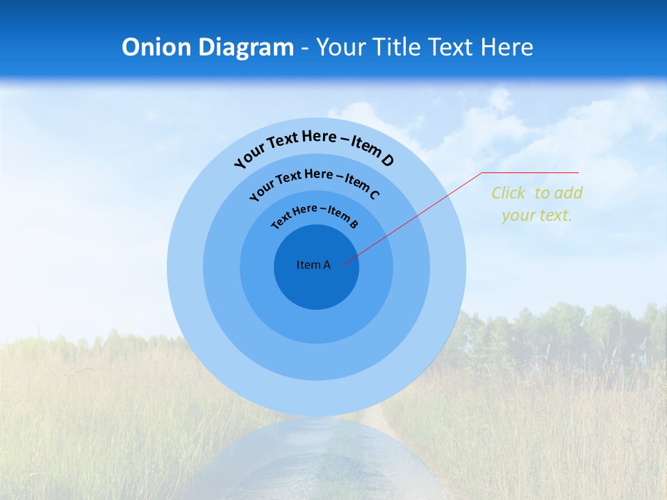 Rural Row Sunrise PowerPoint Template