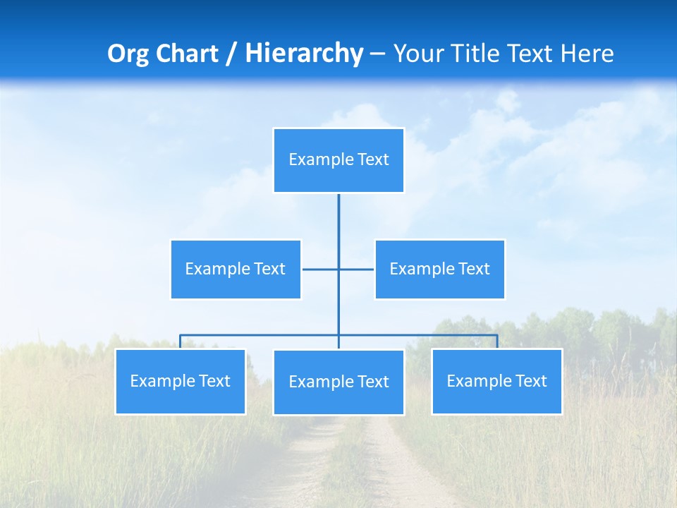 Rural Row Sunrise PowerPoint Template