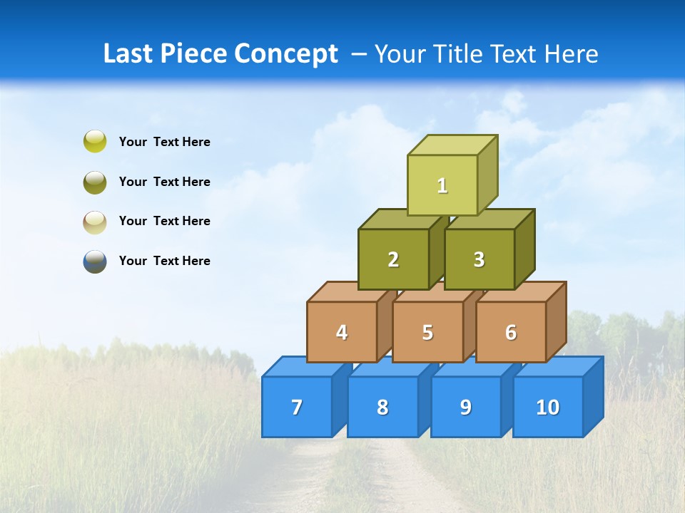 Rural Row Sunrise PowerPoint Template