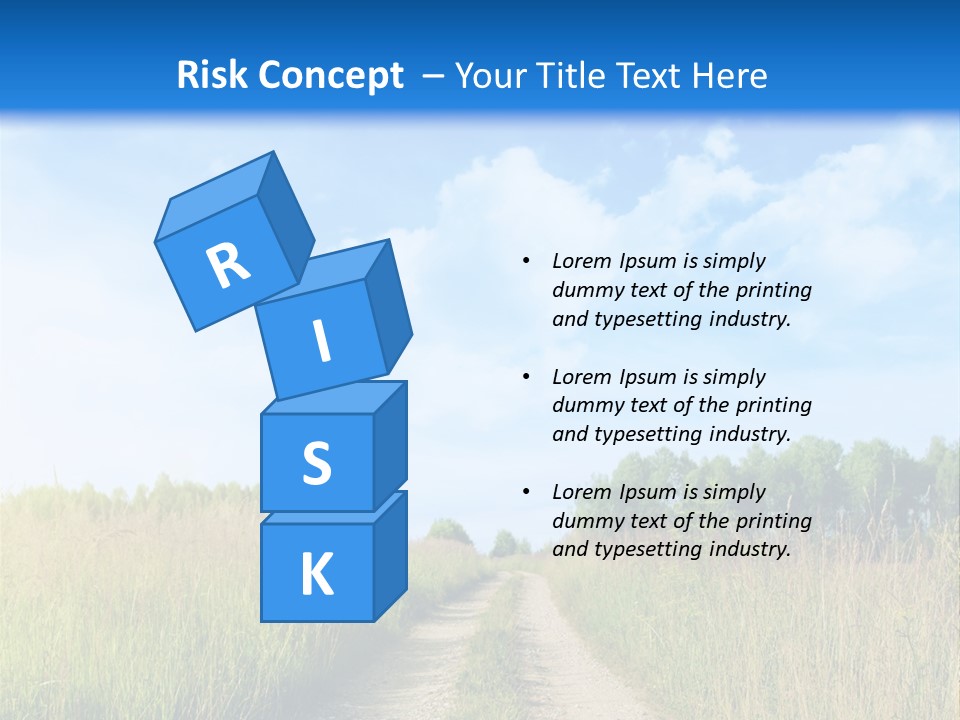 Rural Row Sunrise PowerPoint Template