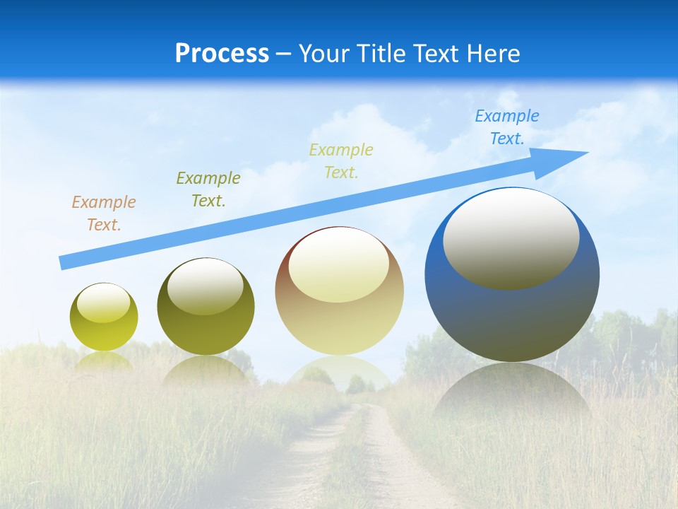 Rural Row Sunrise PowerPoint Template