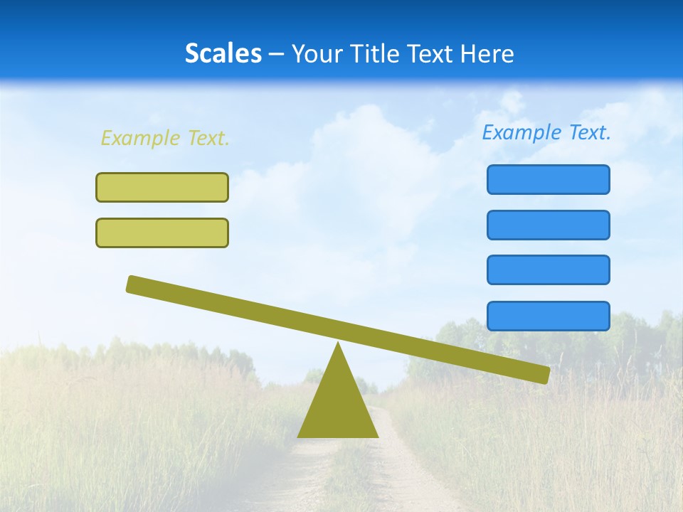 Rural Row Sunrise PowerPoint Template
