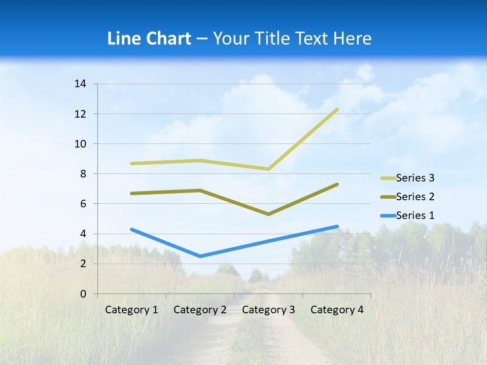 Rural Row Sunrise PowerPoint Template