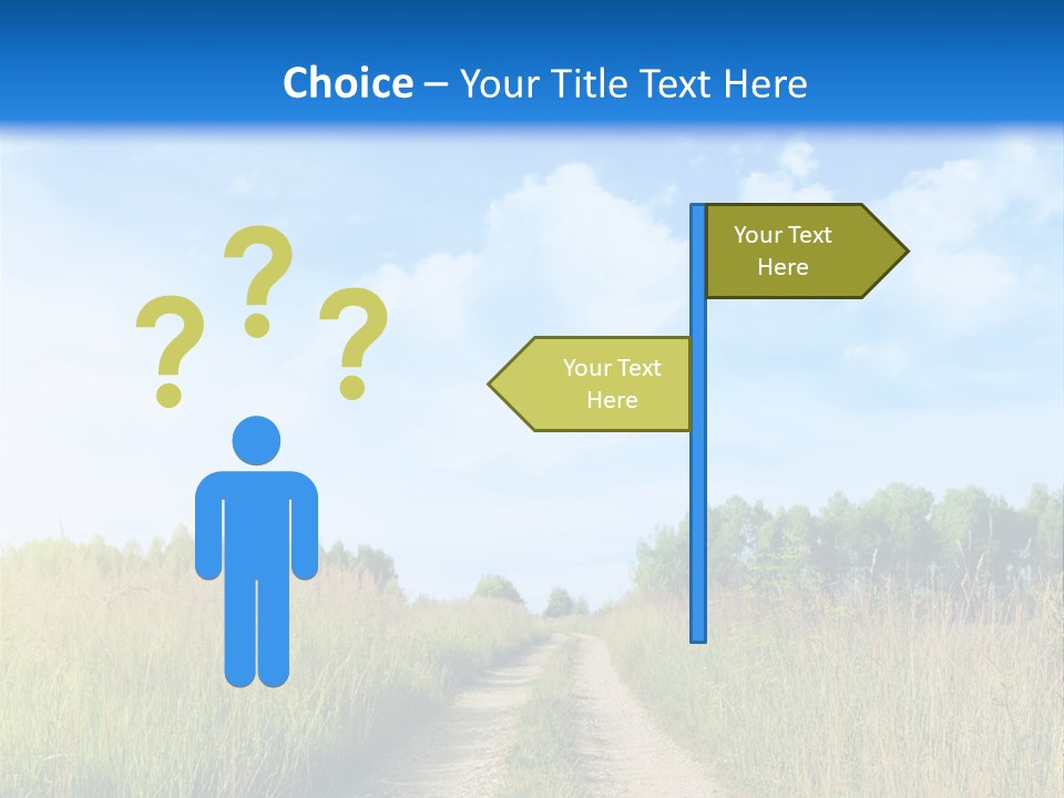 Rural Row Sunrise PowerPoint Template