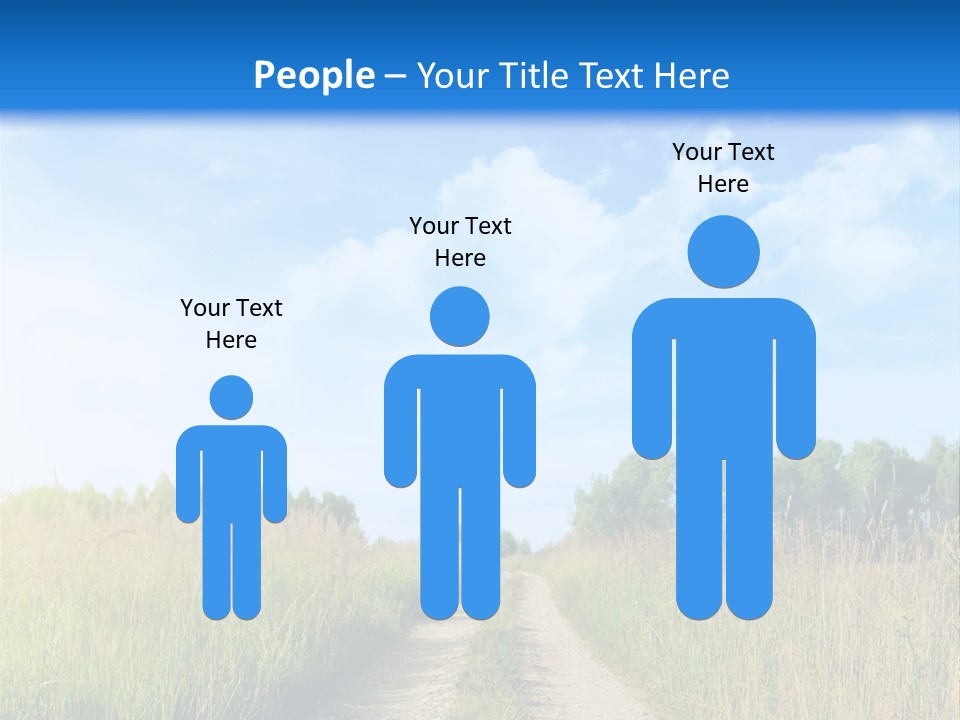 Rural Row Sunrise PowerPoint Template