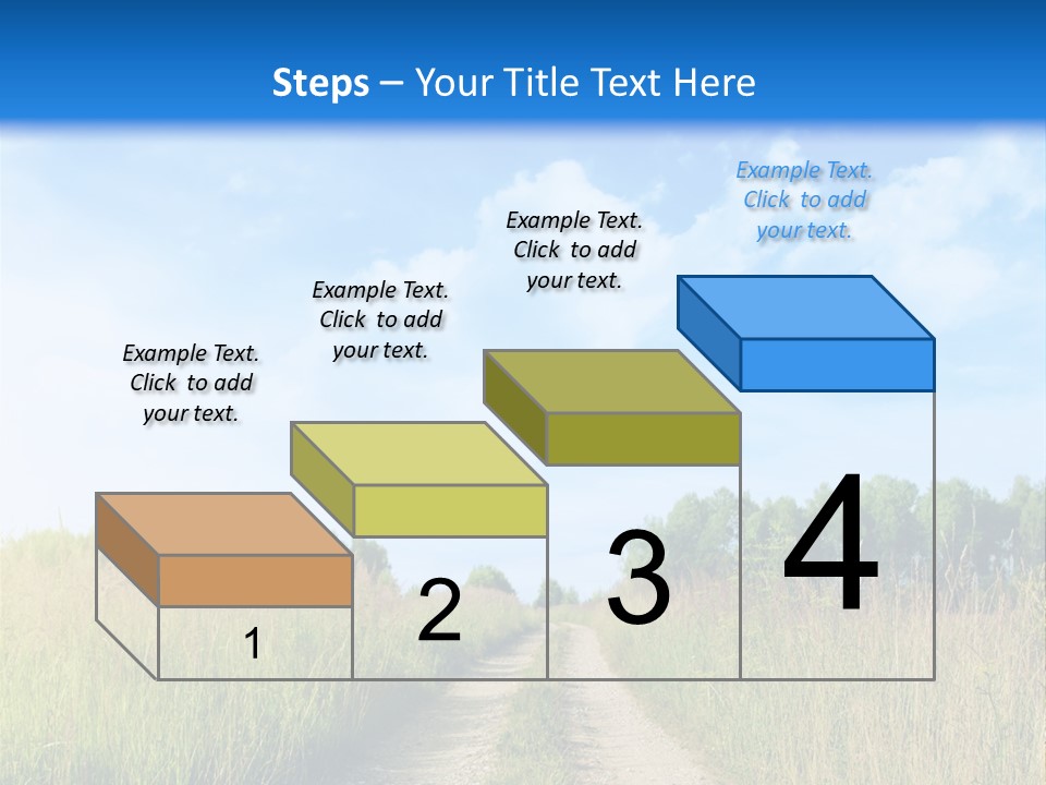 Rural Row Sunrise PowerPoint Template