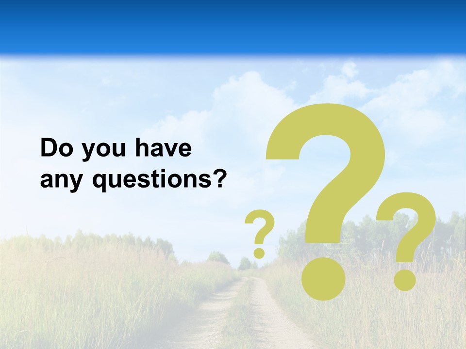 Rural Row Sunrise PowerPoint Template