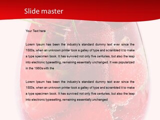 Closeup Bubble Ripple PowerPoint Template