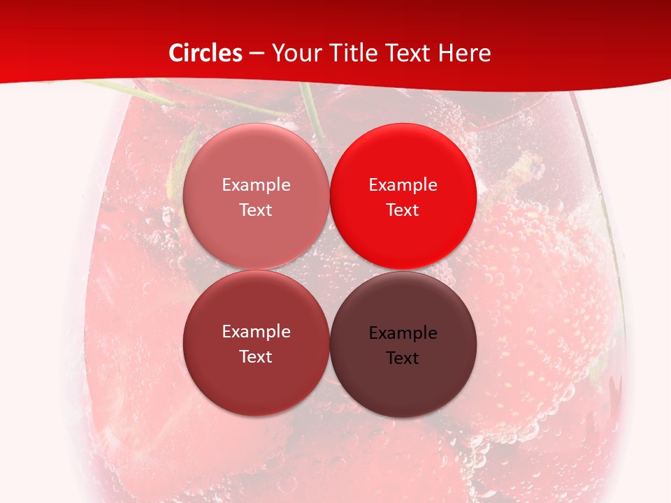 Closeup Bubble Ripple PowerPoint Template
