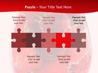 Closeup Bubble Ripple PowerPoint Template