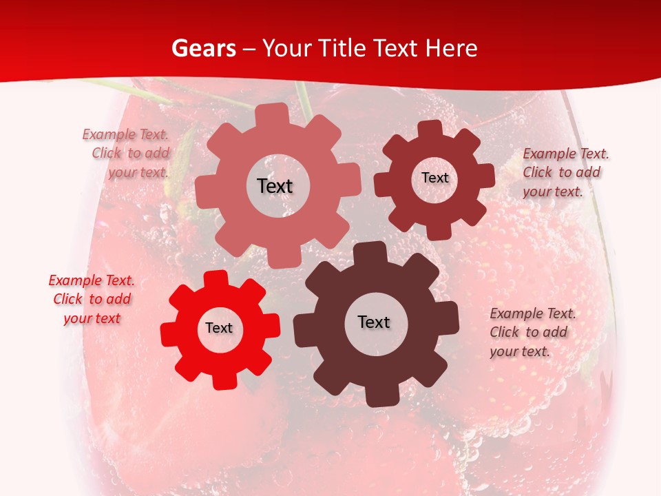 Closeup Bubble Ripple PowerPoint Template