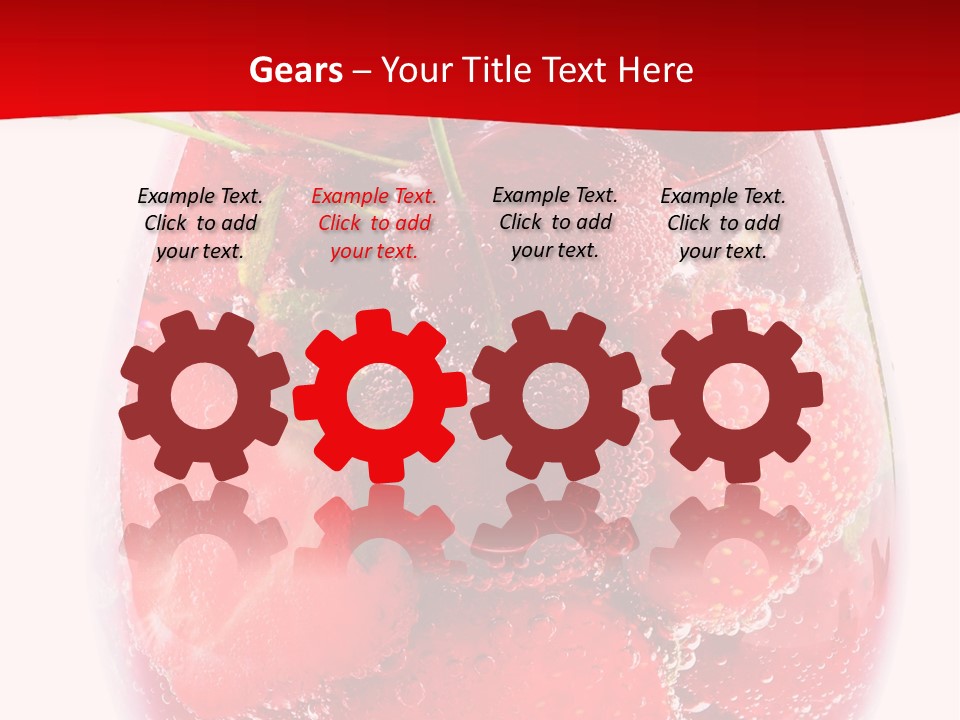 Closeup Bubble Ripple PowerPoint Template