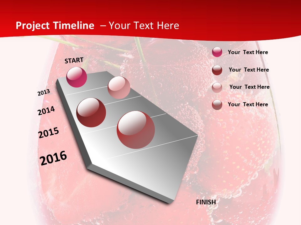 Closeup Bubble Ripple PowerPoint Template