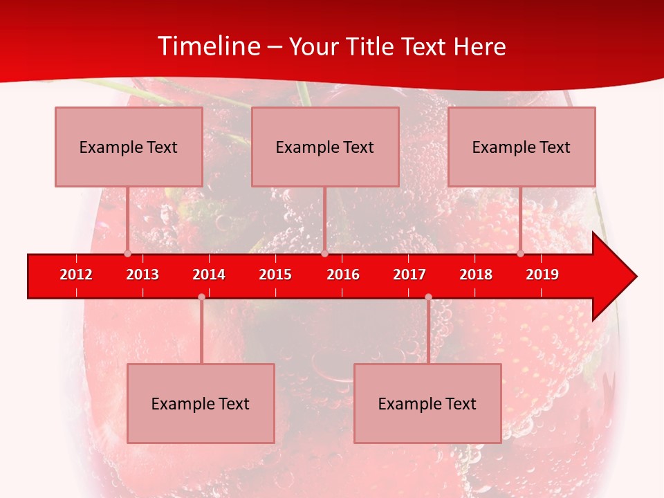 Closeup Bubble Ripple PowerPoint Template