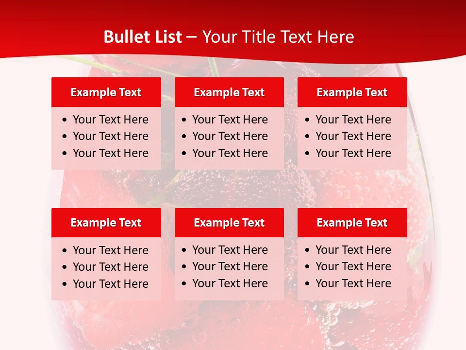 Closeup Bubble Ripple PowerPoint Template