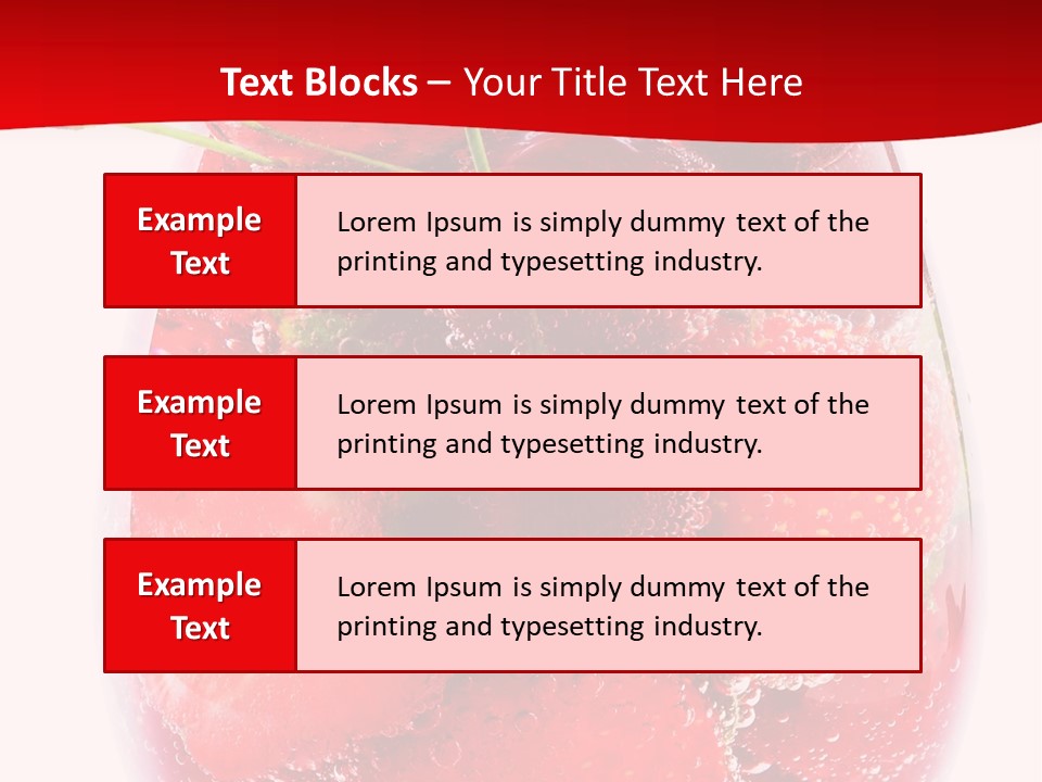 Closeup Bubble Ripple PowerPoint Template