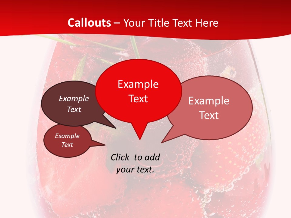 Closeup Bubble Ripple PowerPoint Template