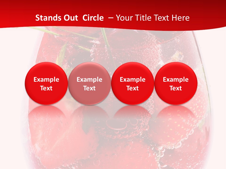 Closeup Bubble Ripple PowerPoint Template