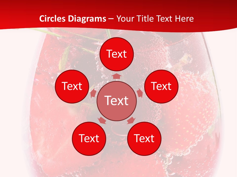 Closeup Bubble Ripple PowerPoint Template