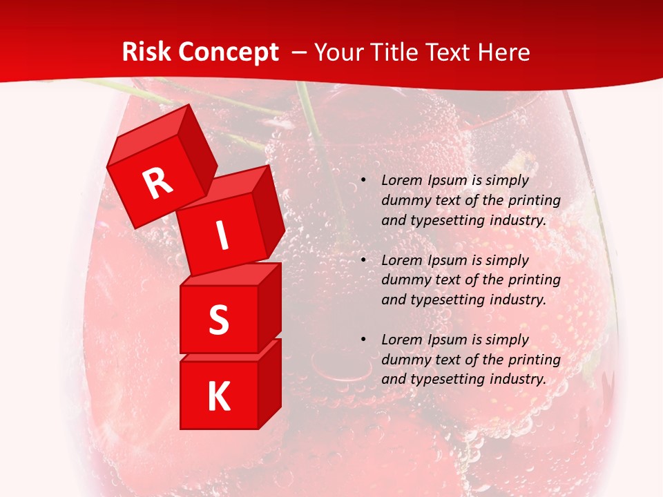 Closeup Bubble Ripple PowerPoint Template