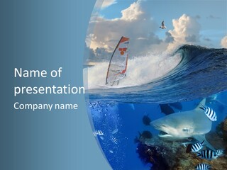 Urfing Urface Action PowerPoint Template