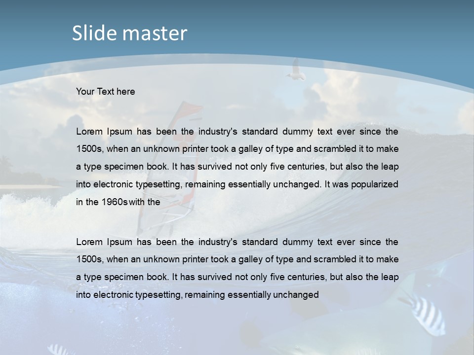 Urfing Urface Action PowerPoint Template