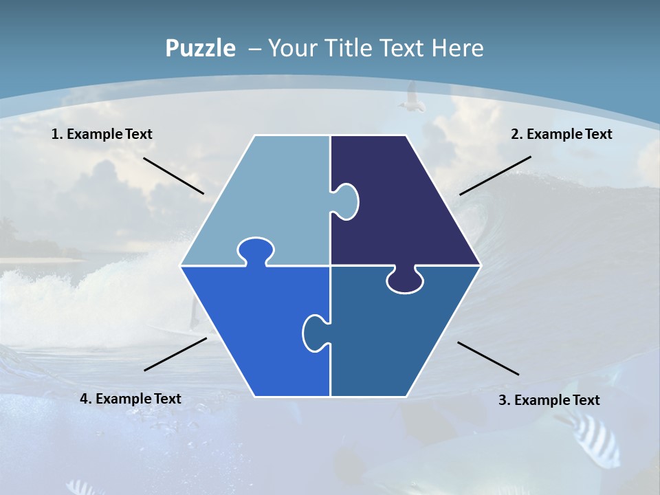 Urfing Urface Action PowerPoint Template