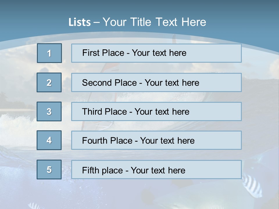 Urfing Urface Action PowerPoint Template