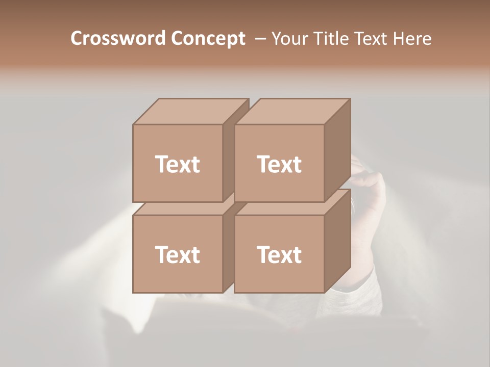 Person Covers Tale PowerPoint Template