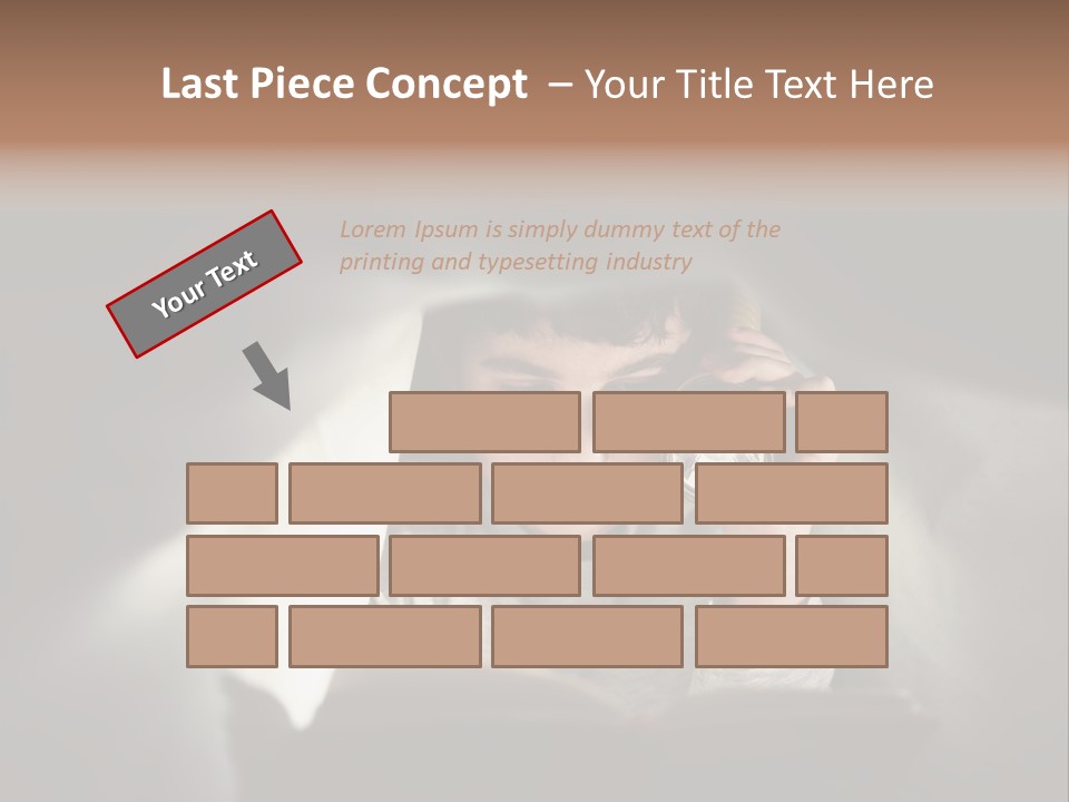 Person Covers Tale PowerPoint Template