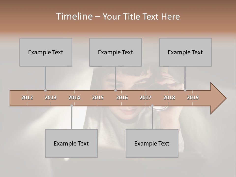 Person Covers Tale PowerPoint Template