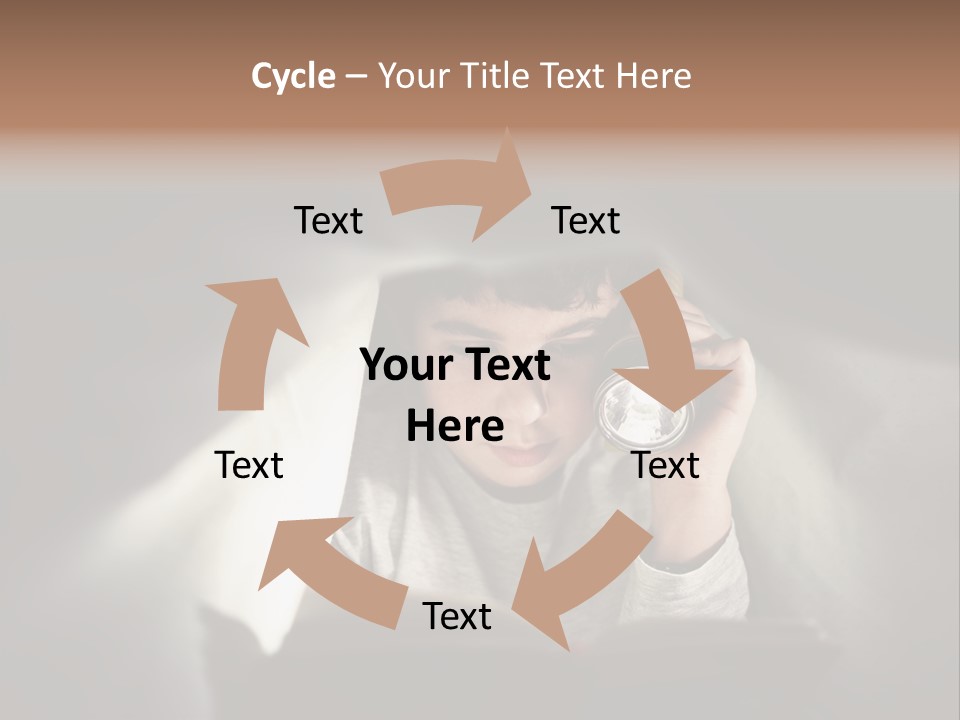 Person Covers Tale PowerPoint Template