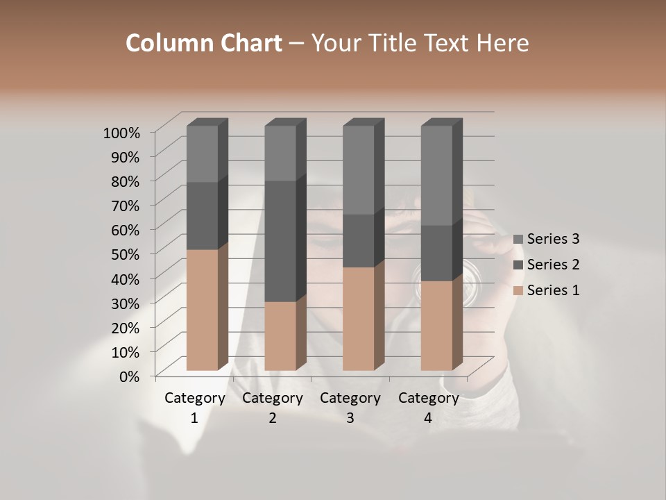 Person Covers Tale PowerPoint Template
