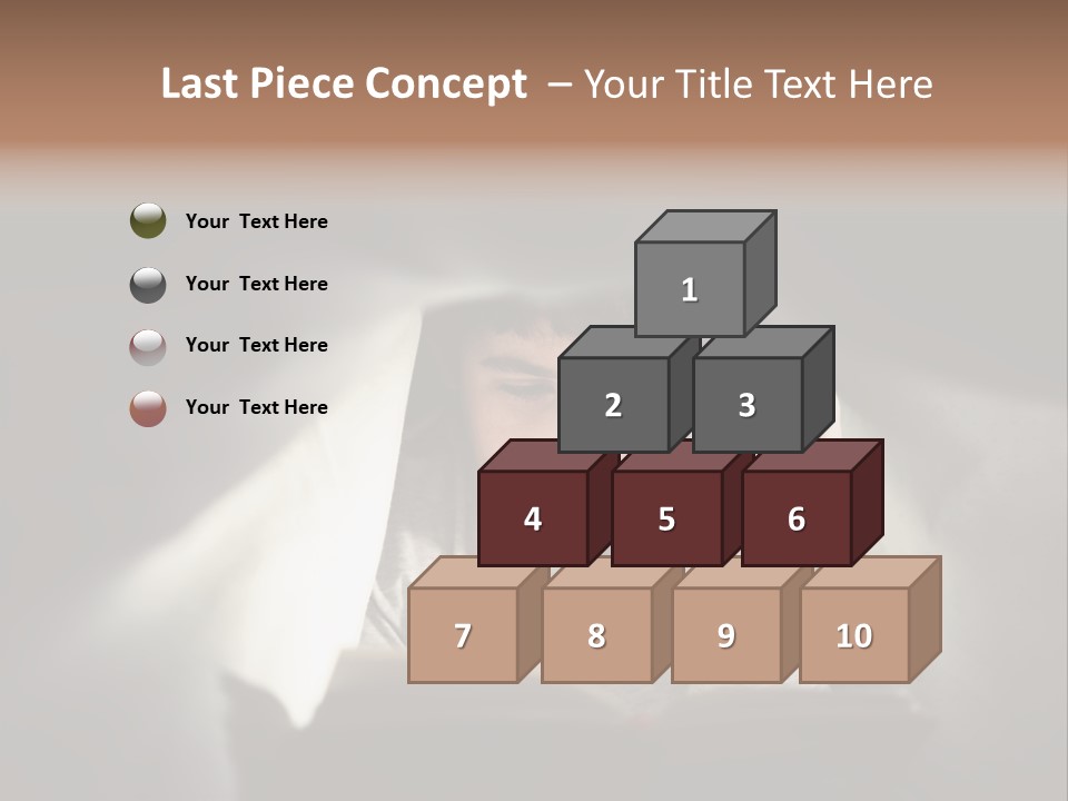 Person Covers Tale PowerPoint Template