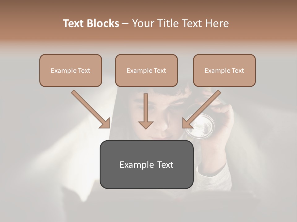 Person Covers Tale PowerPoint Template