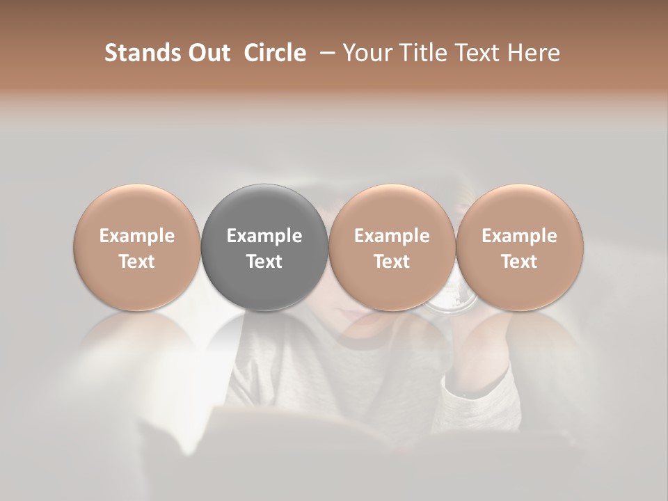 Person Covers Tale PowerPoint Template