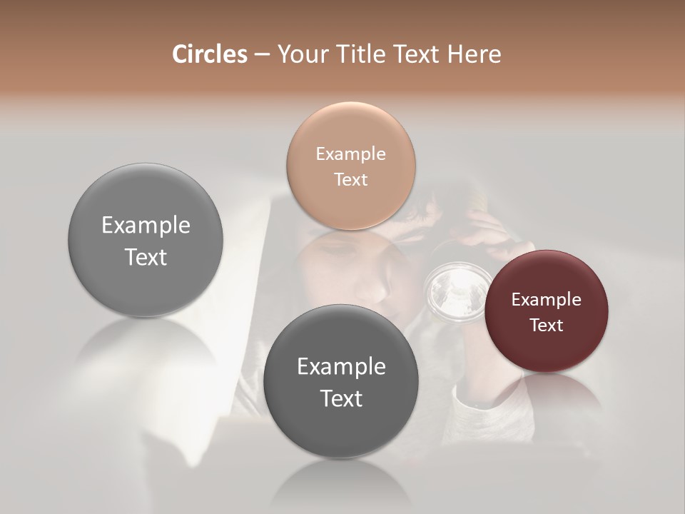 Person Covers Tale PowerPoint Template