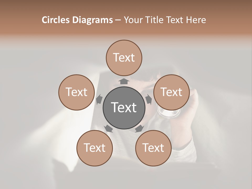 Person Covers Tale PowerPoint Template