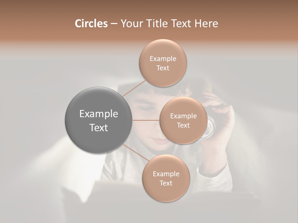 Person Covers Tale PowerPoint Template