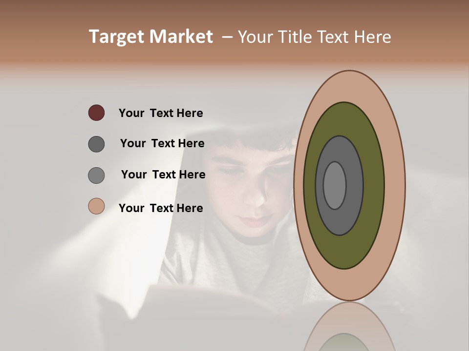 Person Covers Tale PowerPoint Template