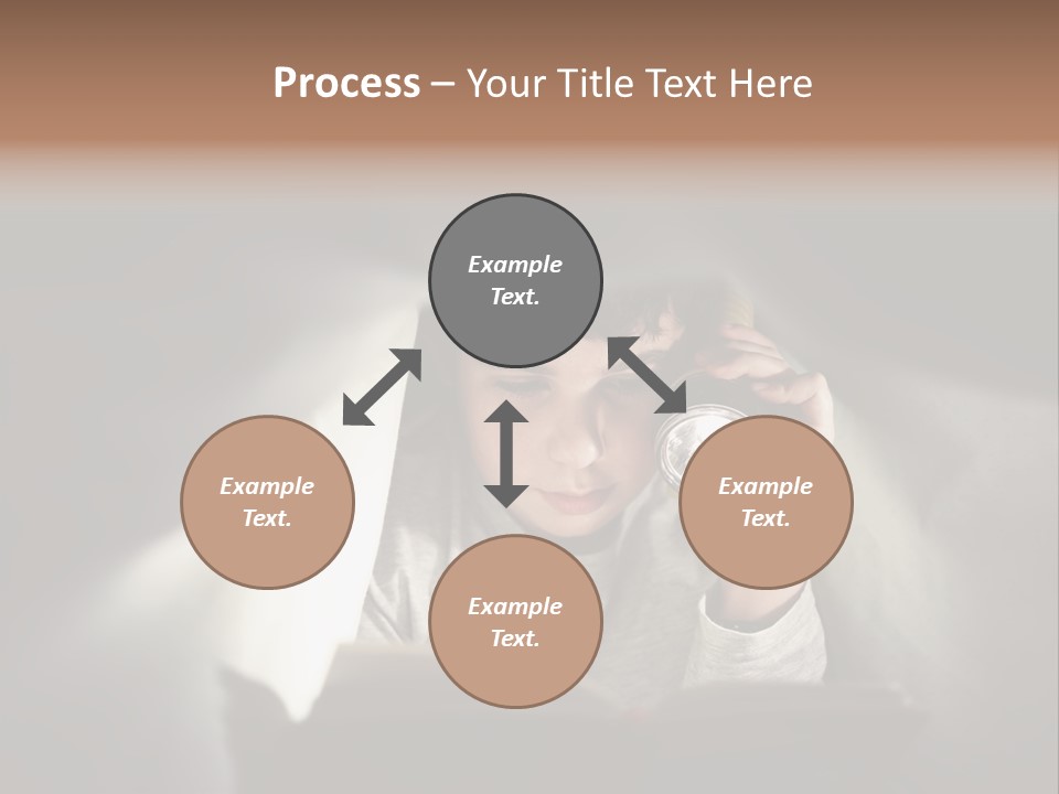 Person Covers Tale PowerPoint Template