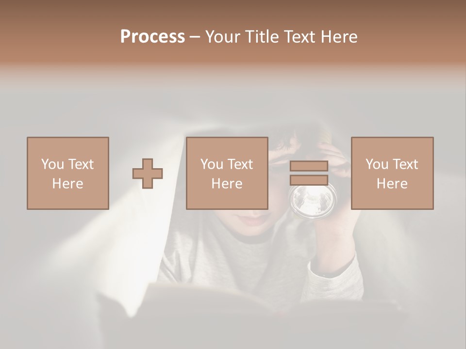 Person Covers Tale PowerPoint Template