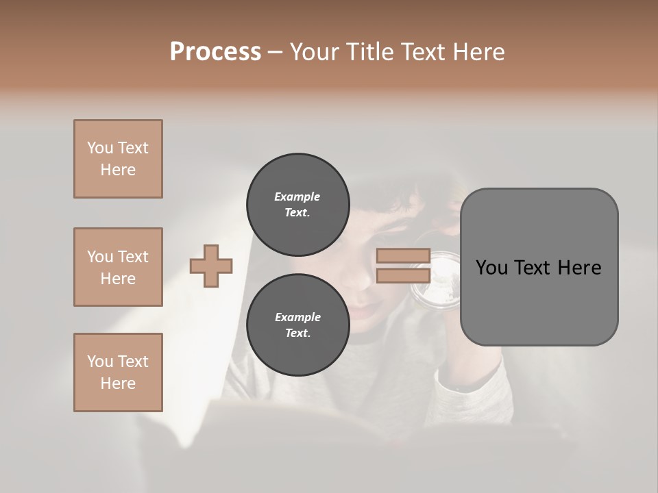 Person Covers Tale PowerPoint Template