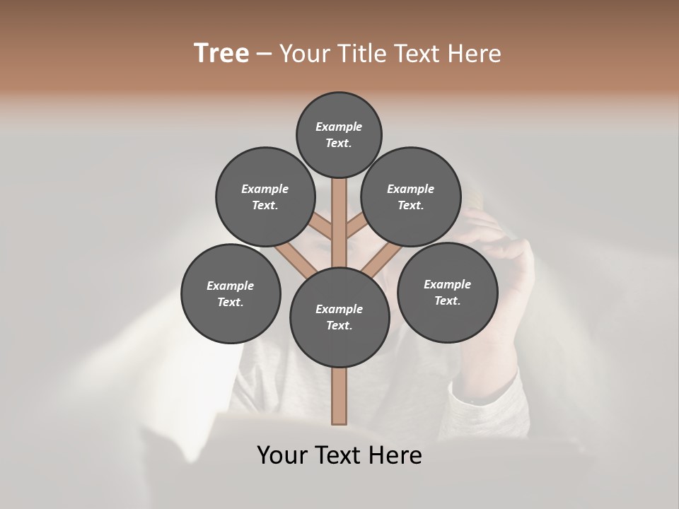 Person Covers Tale PowerPoint Template