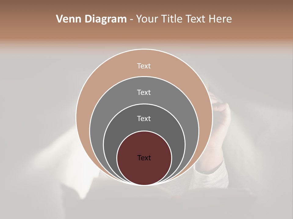 Person Covers Tale PowerPoint Template