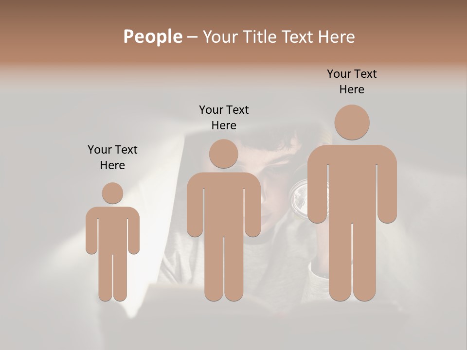 Person Covers Tale PowerPoint Template