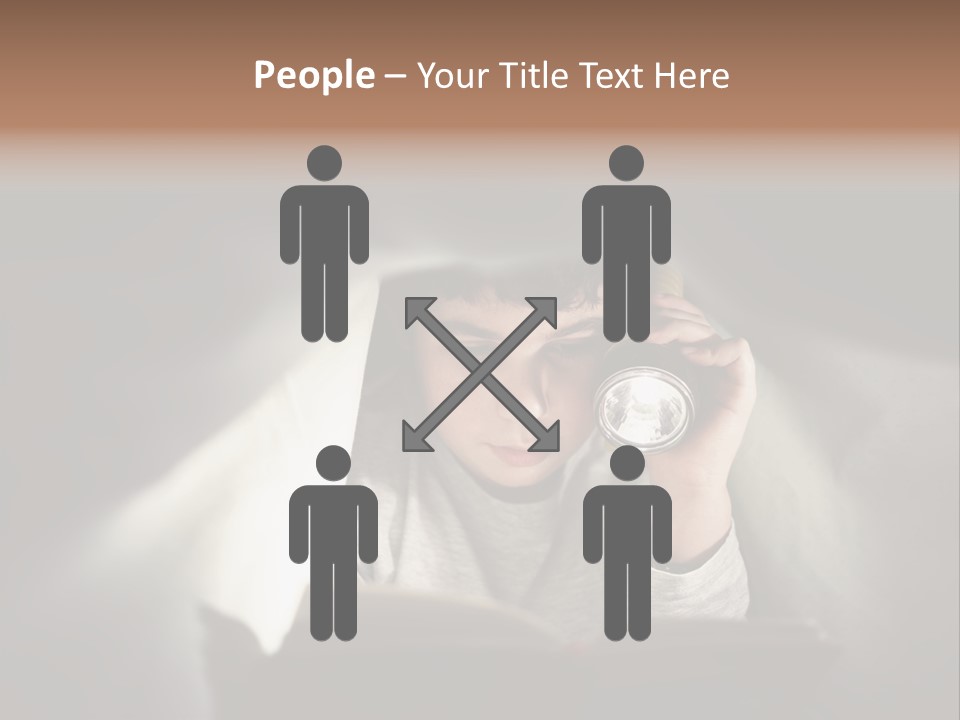 Person Covers Tale PowerPoint Template