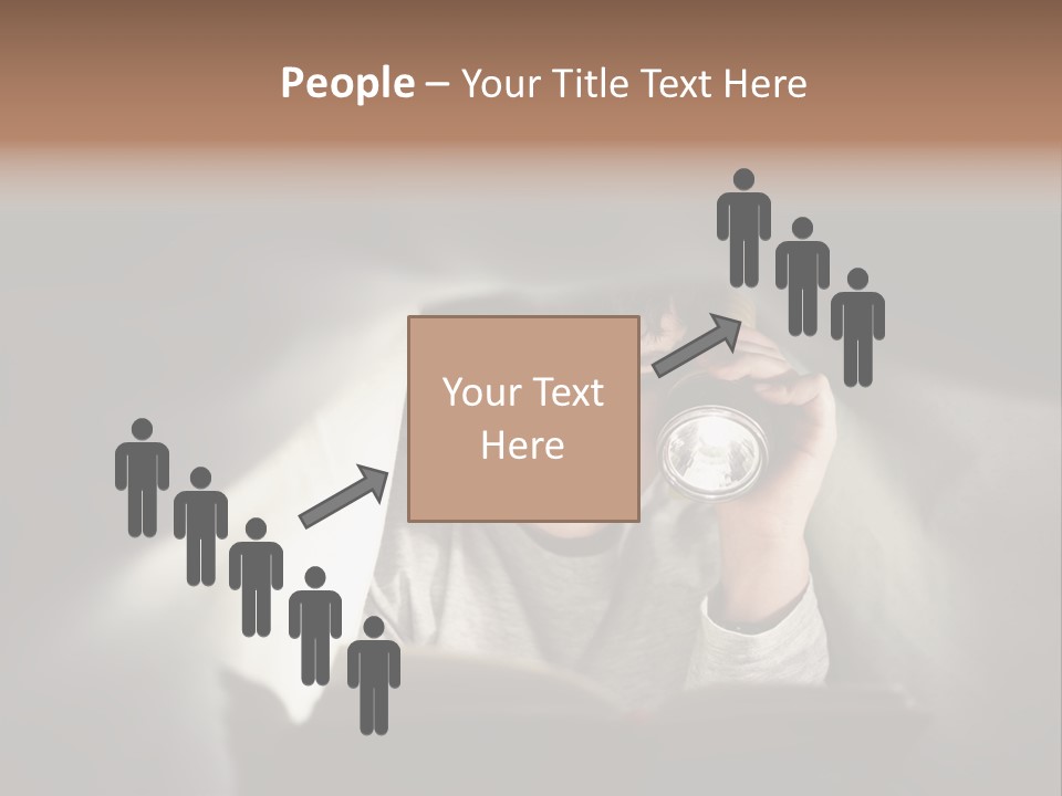 Person Covers Tale PowerPoint Template